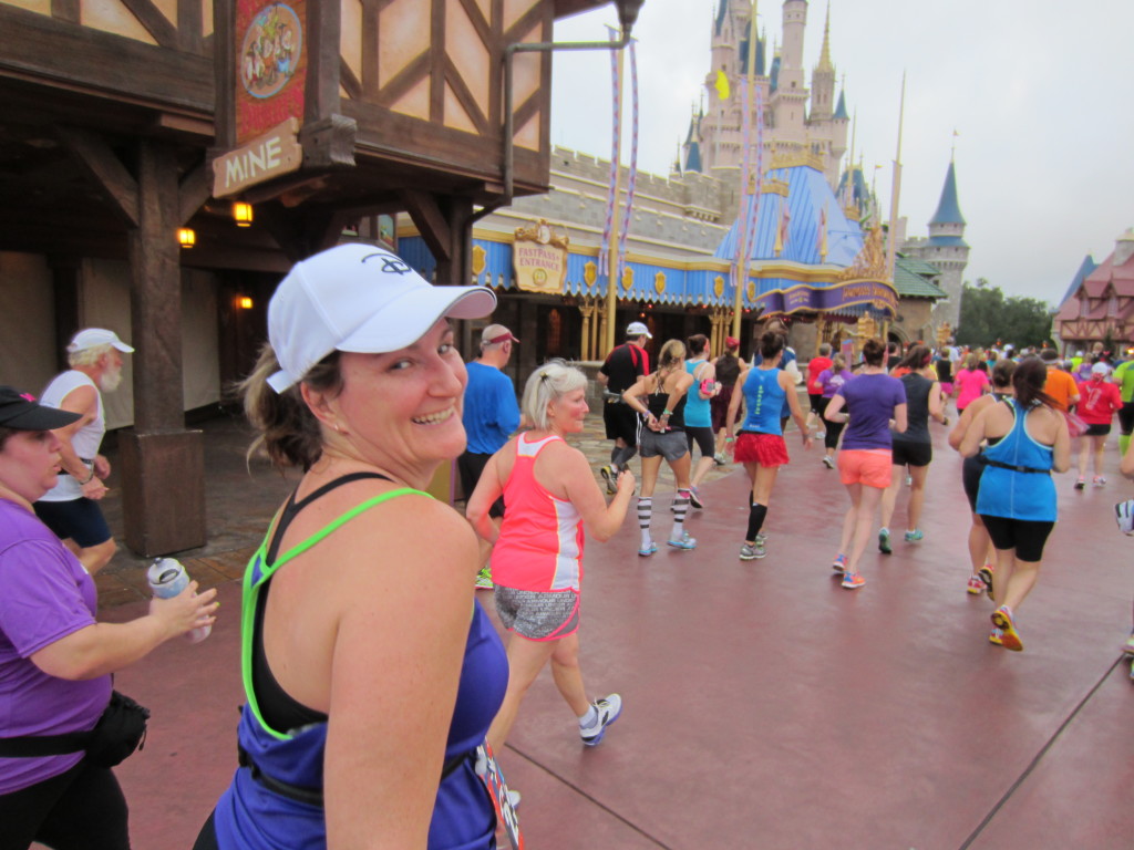 Heather @ Magic Kingdom during Disney World half marathon