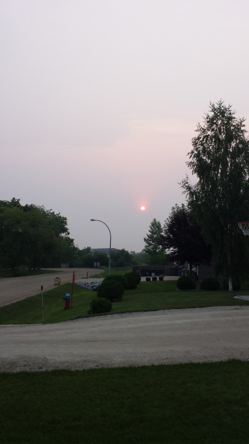 Red sunrise - Winnipeg